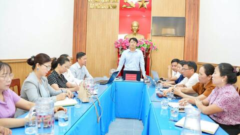UBND XÃ NGHĨA GIANG TỔ CHỨC HỘI NGHỊ TỔNG KẾT NĂM HỌC 2025 - 2026   VÀ TRIỂN KHAI NHIỆM VỤ NĂM HỌC 2026 - 2027