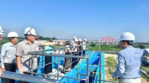 UBND xã Nghĩa Giang làm việc với Công ty Cổ phần Hoàng Thịnh Đạt về tiến độ Dự án Nhà máy nước Quảng Ngãi