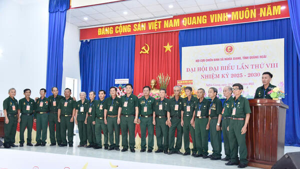 Đại hội đại biểu Hội Cựu chiến binh xã Nghĩa Giang, tỉnh Quảng Ngãi  lần thứ VIII, nhiệm kỳ 2025-2030