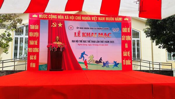 XÃ NGHĨA GIANG SẴN SÀNG CHO ĐẠI HỘI THỂ DỤC THỂ THAO LẦN THỨ I NĂM 2025